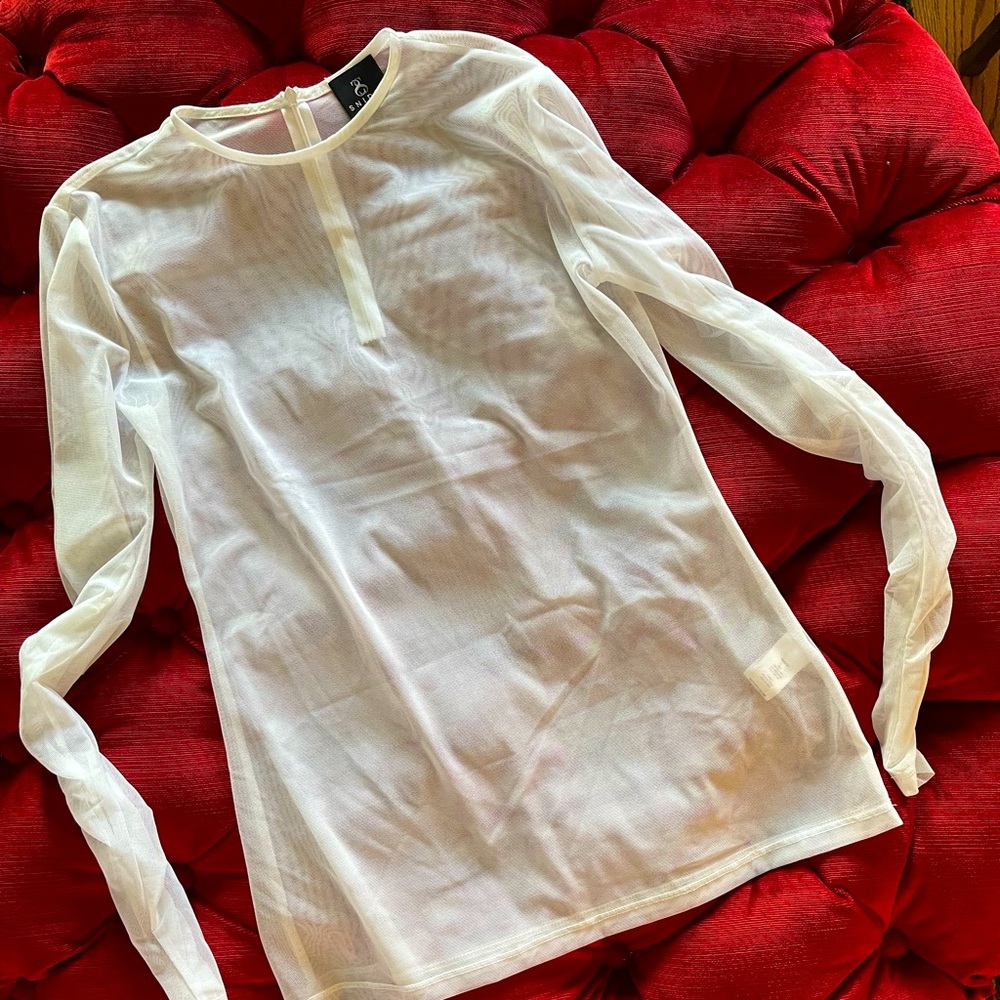 Snider mesh long sleeve top